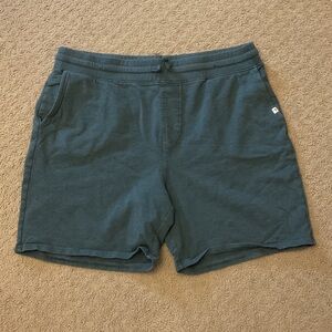 Pact Men's Athletic Drawstring Shorts - Teal Blue 0367